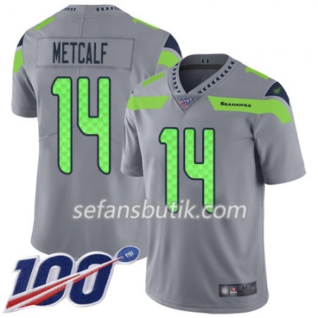 Seattle Seahawks Tröjor D.K. Metcalf 14 Nike Grå 100th - Herr